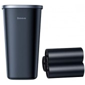 Baseus Dust-free Vehicle-mounted Trash Can (Trash Bag 3 roll/90) Black (CRLJT-A01)