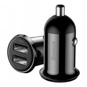 Baseus Grain Pro Car Charger (Dual USB 4.8A ) Black (CCALLP-01)