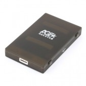 AgeStar 3UBCP1-6G (BLACK) USB 3.0, пластик, черный, безвинтовая конструкция