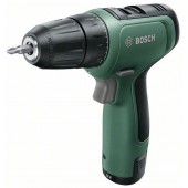 Аккум. дрель-шуруповерт BOSCH EasyDrill 1200 в чем. + набор сверл и бит (12.0 В, 2 акк., 1.5 А/ч Li-Ion, 2 скор., 30 Нм, шурупы до 6 мм)
