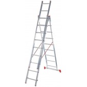 Лестница алюм. 3-х секц. 250/631/264см 3х10 ступ., 15,3кг PRO STARTUL (ST9942-10)