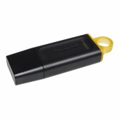 128 Gb USB3.2 Kingston DTX/128GB Exodia (128 Гб, USB 3.2 Gen 1 Type-A (5 Гбит/сек), с колпачком, пластик, цвет черный)
