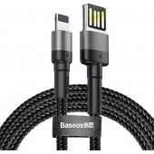 Baseus Cafule Cable (special edition) USB For iP 2.4A 1m Grey+Black (CALKLF-GG1)