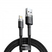 Baseus Cafule Cable USB For lightning 2.4A 1M Gray+Black (CALKLF-BG1)