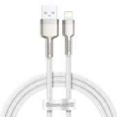Baseus Cafule Series Metal Data Cable USB to IP 2.4A 1m White (CALJK-A02)