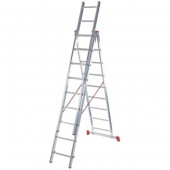 Лестница алюм. 3-х секц. 275/709/290см 3х11 ступ., 16,6кг PRO STARTUL (ST9942-11)