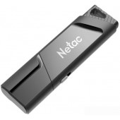 32 Gb USB3.0 Netac U336 NT03U336S-032G-30BK (32 ГБ, USB 3.2 Gen 1 Type-A (5 Гбит/сек), выдвижной разъем, пластик, цвет черный)