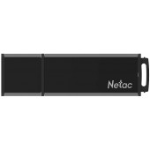 32 Gb USB3.0 Netac U351 NT03U351N-032G-30BK (32 ГБ, USB 3.2 Gen 1 Type-A (5 Гбит/сек), с колпачком, пластик, цвет черный)