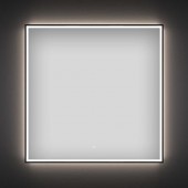Квадратное зеркало Wellsee 7 Rays' Spectrum 172200280 (50*50 см, черный контур).
