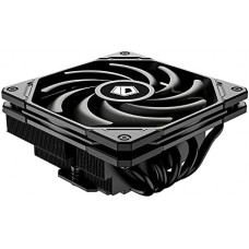 Кулер ID-Cooling IS-55 Black (LGA1700/1200/1151/1150/1155/1156/AM5/AM4/AM5, низкопрофильный 55mm, 500-2000об/мин, TDP 125W, PWM, 5 тепл.трубки прямого контакта,Black ARGB FAN 120mm)