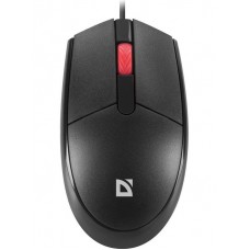 Мышь Defender Delta MM-523 черная (52523) (полноразмерная мышь для ПК, проводная USB, сенсор оптический 1000 dpi, 3 кнопки, колесо с нажатием)