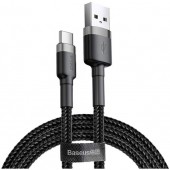 Baseus Cafule Cable USB For Type-C 2A 3m Gray+Black (CATKLF-UG1)