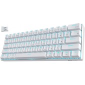 Беспроводная клавиатура Royal Kludge RK61 White (USB/Bluetoth, RGB, Hot Swap, Brown switch)