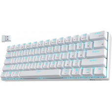 Беспроводная клавиатура Royal Kludge RK61 White (USB/Bluetoth, RGB, Hot Swap, Brown switch)