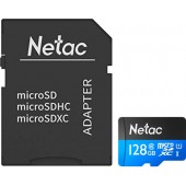 Micro SD 128 Gb Netac P500 Standard microSDXC (NT02P500STN-128G-R) с адаптером