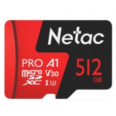 Micro SD 512 Gb Netac P500 Extreme Pro microSDXC (NT02P500PRO-512G-R) с адаптером