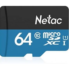 Micro SD 64 Gb Netac P500 Standard microSDHC (NT02P500STN-064G-S) б/адаптера