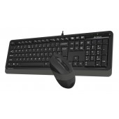 Клавиатура + мышь A4Tech Fstyler F1010 (черный серый)