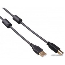 Кабель USB A-B ExeGate EX-CCF-USB2-AMBM-3.0, EX138947RUS, USB 2.0, ферритовые фильтры, 3м