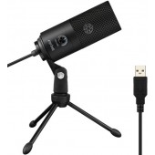 Микрофон FIFINE K669B (черный) (конденсаторный, кардиоидная направленность, настольный, для стриминга и подкастов, 20-20000 Гц, подключение по USB Type-A, черный)