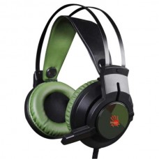 Гарнитура A4Tech BLOODY J450 черный зеленый