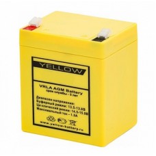 Аккумуляторная батарея YELLOW HRL 12-22W (12V, 5Ач, 10 лет, 1.7кг, 90х70х101/107мм) АКБ для ИБП, Аналог АКБ Ippon IP12-5 (12V, 5Ah), 27210, 2766905500011, 70243 YELLOW HR 12-5