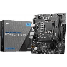 Материнская плата MSI PRO H610M-E DDR4, LGA1700, mATX
