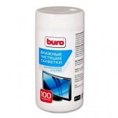 Влажные чистящие салфетки Buro BU-Tscrl для экранов всех типов в тубе (100шт)
