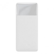 Baseus Bipow Digital Display Power Bank 10000mAh 15W White Overseas Edition (With Simple Series Charging Cable USB to Micro 25cm White) (PPBD050002)