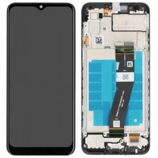 Дисплей для Samsung Galaxy A03 SM-A035F, черный с рамкой