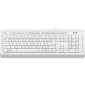 Клавиатура A4Tech Fstyler FK10 White (стандартная для ПК, мембранная, пластик, интерфейс подключения - USB, влагозащита, цвет белый/серый)