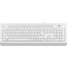 Клавиатура A4Tech Fstyler FK10 White (стандартная для ПК, мембранная, пластик, интерфейс подключения - USB, влагозащита, цвет белый/серый)