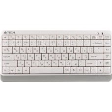 Клавиатура A4Tech Fstyler FK11 White (стандартная для ПК, мембранная, пластик, интерфейс подключения - USB, влагозащита, цвет белый/серый)
