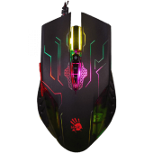 Мышь A4Tech Bloody Q51 (полноразмерная игровая мышь для ПК, проводная USB, сенсор оптический 3200 dpi, 8 кнопок, колесо с нажатием, цвет черный)