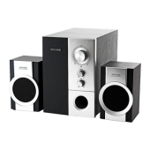 Колонки Microlab M-590 <серебристо-чёрный> (2x4W +Subwoofer 6W, дерево)