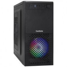 Minitower Exegate <mEVO-7807> Black MicroATX 600W (24+4+6/8пин) <EX292985RUS>