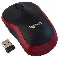 Logitech M185 Red Wireless Mouse <910-002633> (RTL) USB 3btn+Roll уменьшенная