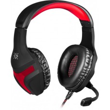 Наушники с микрофоном Defender Scrapper 500 Black/Red (шнур 2м, с регулятором громкости) <64500>