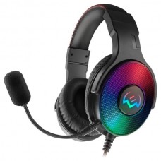 Наушники с микрофоном SVEN AP-U1001MV <Black> (с регулятором громкости, шнур 2.2м, USB)