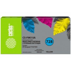 Картридж Cactus CS-F9K15A Yellow для HP DesignJet T730/T830 (восстановлен из б/у)