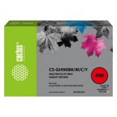 Чернила Cactus CS-GI490BK/M/C/Y для Canon Pixma G1400/G2400/G3400/G4400 (4x100мл)