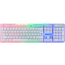 Клавиатура Defender White GK-172 USB RU (45172) (игровая, мембранная, пластик, USB, подсветка, белый)