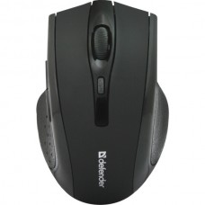Мышь беспроводная Defender Wireless Optical Mouse Accura MM-665 Black (52665) (ноутбучная мышь для ПК, радио, сенсор оптический 1200 dpi, 6 кнопок, колесо с нажатием, цвет черный)