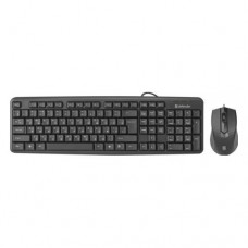 Комплект ПРОВОДНОЙ Клавиатура + мышь Defender Dakota C-270 Black (45270) (мышь проводная USB (сенсор оптический), клавиатура USB, цвет черный)