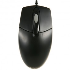 Мышь A4Tech OP-720 Black (полноразмерная мышь для ПК, проводная USB, сенсор оптический 1000 dpi, 3 кнопки, колесо с нажатием, длина провода -1,5м, цвет черный)