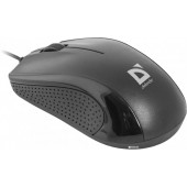 Мышь Defender Optimum MB-160 Black (52160) (полноразмерная мышь для ПК, проводная, USB, сенсор оптический 1000 dpi, 3 кнопки, колесо с нажатием, цвет черный)