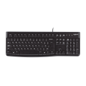 Клавиатура Logitech K120 Black (920-002522) USB (офисная для ПК, интерфейс подключения - USB, цвет черный)