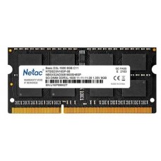 SO-DIMM DDR3 8Gb PC-12800 1600Mhz Netac Basic (NTBSD3N16SP-08) 1.35v