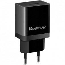 Defender EPA-10 Black <83572> Зарядное устройство USB (Вх. AC100-240V, Вых. DC5V, 10.5W, USB)