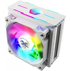 ZALMAN <CNPS10X Optima II WHITE RGB> (4пин,1155/1366/2011/2066/AM4-FM2,27дБ,800-1500 об/мин,Al+теп.трубки)